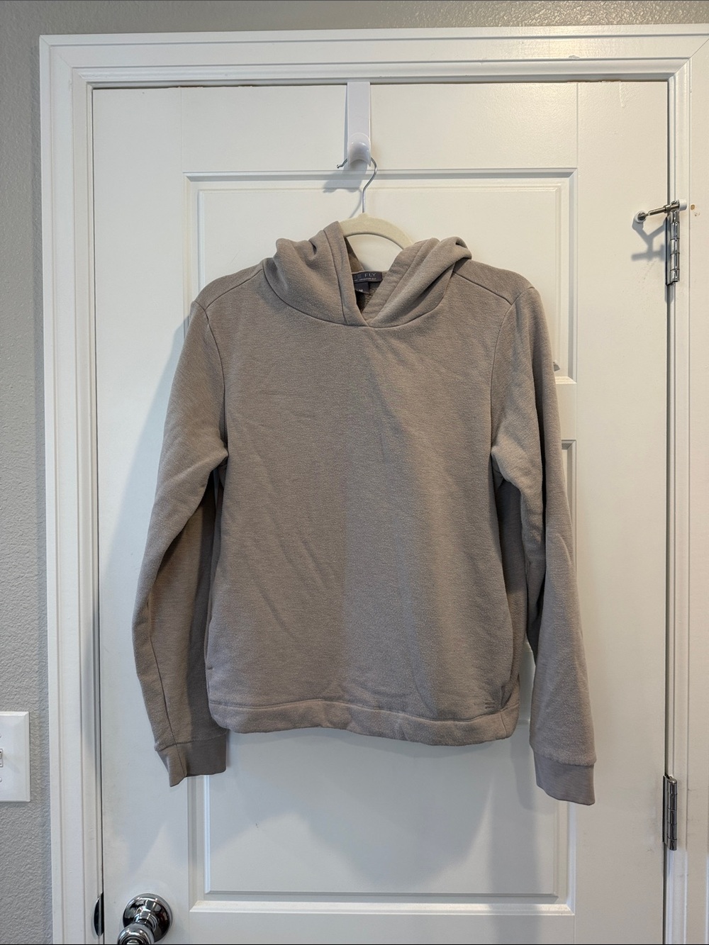 Woman’s Hooded Pullover Sweater - Taupe